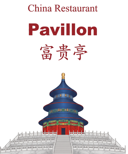 „China-Restaurant Pavillon“-Logo, zur Startseite